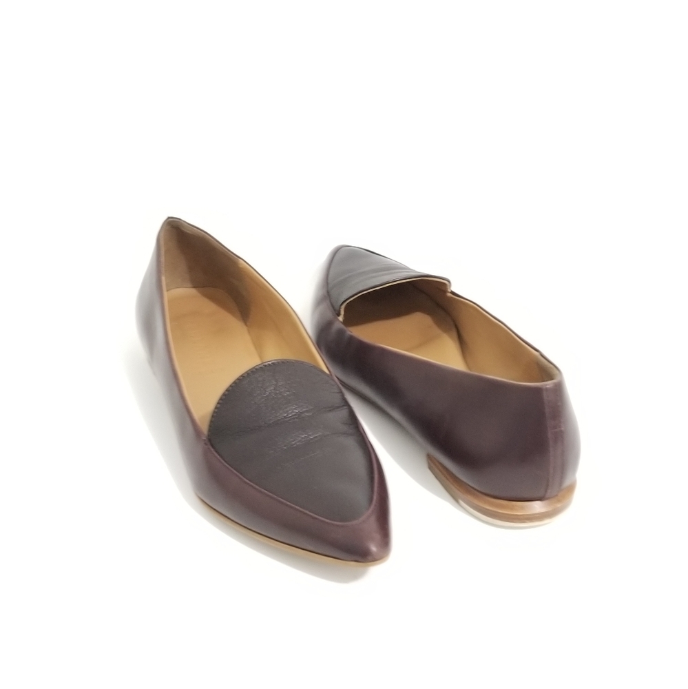 Everlane Plum Leather Flats 9 Italy